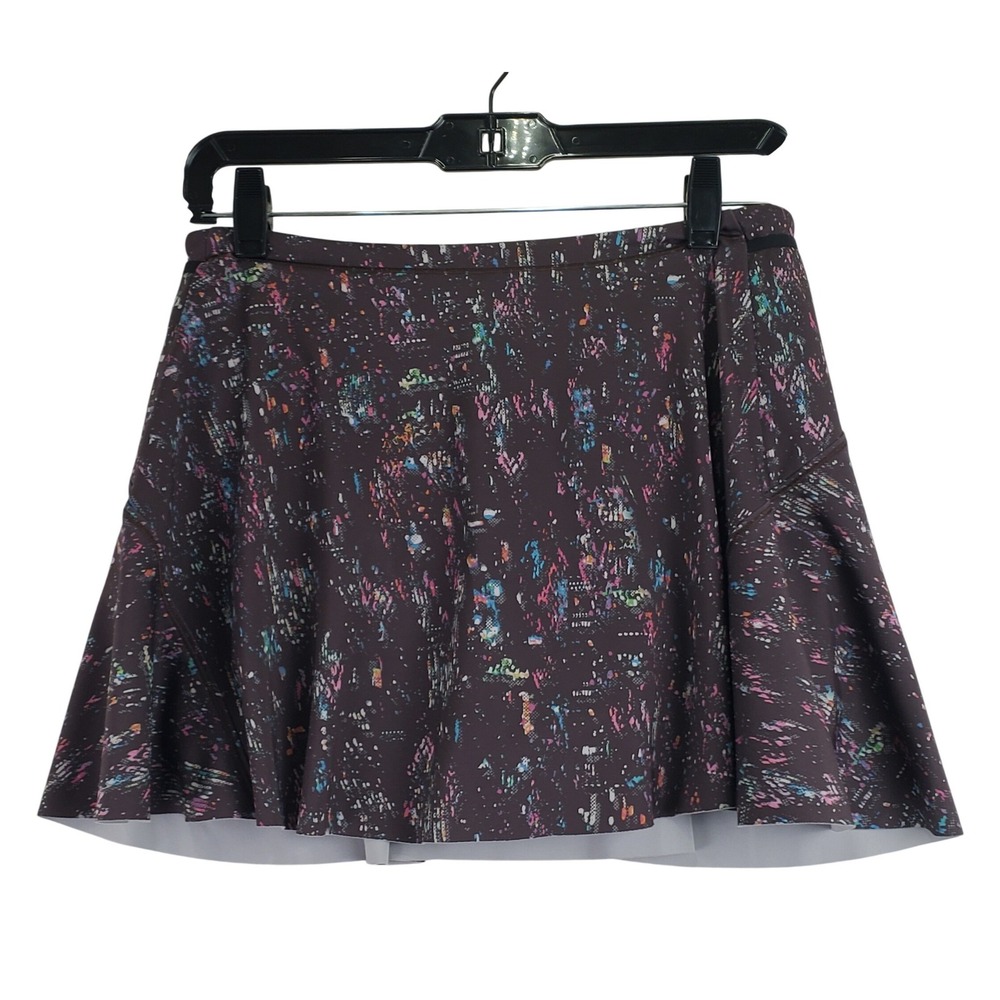 Athleta Match Point Skort Women XS Multi-Color Splatter Athletic Activewear
